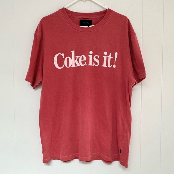 ROLLA'S Other - New ROLLA'S Coca-Cola Coke Is It Tee in Washed Red M Men’s NWT T-Shirt